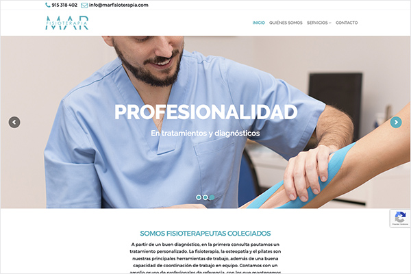 MAR Fisioterapia - Diseño Web:EstudioBase